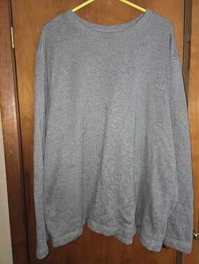Van Heusen Heather Gray Crewneck Fleece Lined Sweater - 2XLT